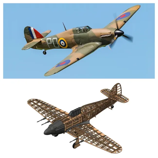 Hawker Hurricane 2000 mm Lasercut Baukasten